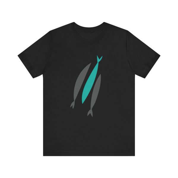Three Fish - Tricou unisex cu mânecă scurtă din jerseu - imagine 2