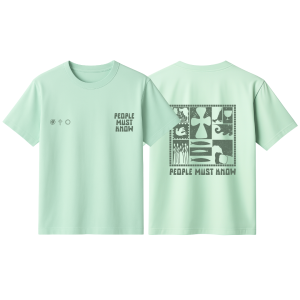 Tricou - People Must Know | Mint Green