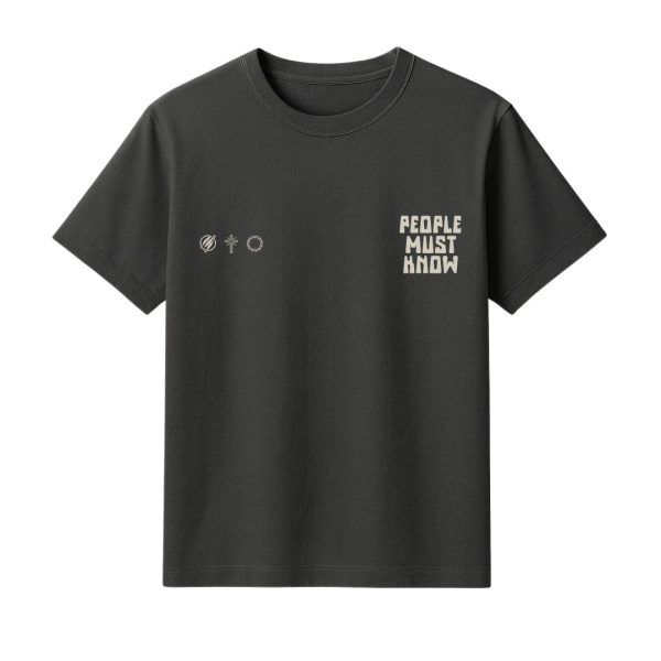 Tricou - People Must Know | Negru - imagine 3