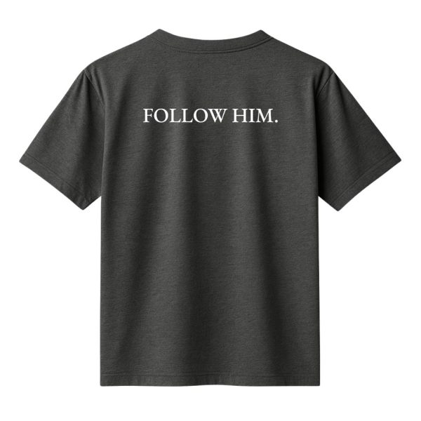 Tricou - Follow Him | Negru - imagine 2